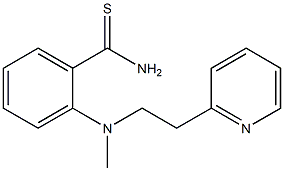 2-{methyl[2-(pyridin-2-yl)ethyl]amino}benzene-1-carbothioamide Struktur