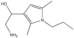 2-amino-1-(2,5-dimethyl-1-propyl-1H-pyrrol-3-yl)ethanol Struktur