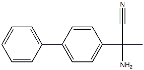 2-amino-2-(1,1'-biphenyl-4-yl)propanenitrile Struktur