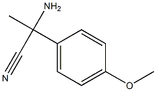 2-amino-2-(4-methoxyphenyl)propanenitrile Struktur