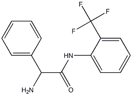 2-amino-2-phenyl-N-[2-(trifluoromethyl)phenyl]acetamide Struktur