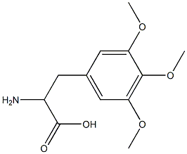 2-amino-3-(3,4,5-trimethoxyphenyl)propanoic acid Struktur