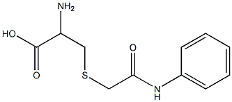 2-amino-3-[(2-anilino-2-oxoethyl)thio]propanoic acid Struktur