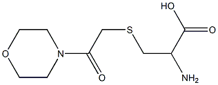 2-amino-3-{[2-(morpholin-4-yl)-2-oxoethyl]sulfanyl}propanoic acid Struktur