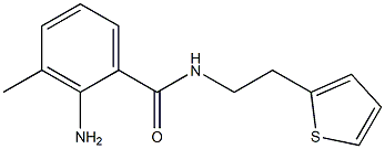 2-amino-3-methyl-N-(2-thien-2-ylethyl)benzamide Struktur