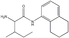 2-amino-3-methyl-N-(5,6,7,8-tetrahydronaphthalen-1-yl)pentanamide Struktur