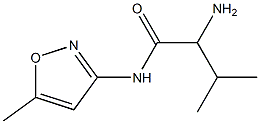 2-amino-3-methyl-N-(5-methylisoxazol-3-yl)butanamide Struktur