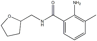 2-amino-3-methyl-N-(tetrahydrofuran-2-ylmethyl)benzamide Struktur