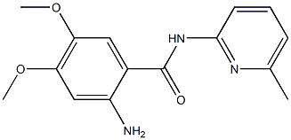 2-amino-4,5-dimethoxy-N-(6-methylpyridin-2-yl)benzamide Struktur