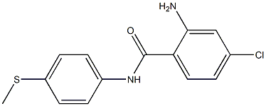 2-amino-4-chloro-N-[4-(methylsulfanyl)phenyl]benzamide Struktur