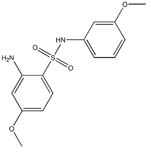 2-amino-4-methoxy-N-(3-methoxyphenyl)benzene-1-sulfonamide Struktur