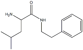 2-amino-4-methyl-N-(2-phenylethyl)pentanamide Struktur