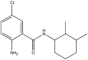 2-amino-5-chloro-N-(2,3-dimethylcyclohexyl)benzamide Struktur