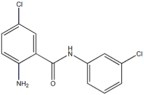 2-amino-5-chloro-N-(3-chlorophenyl)benzamide Struktur