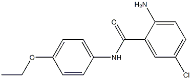 2-amino-5-chloro-N-(4-ethoxyphenyl)benzamide Struktur