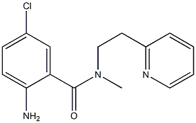 2-amino-5-chloro-N-methyl-N-[2-(pyridin-2-yl)ethyl]benzamide Struktur