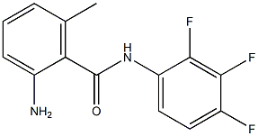 2-amino-6-methyl-N-(2,3,4-trifluorophenyl)benzamide Struktur