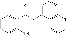 2-amino-6-methyl-N-(quinolin-5-yl)benzamide Struktur