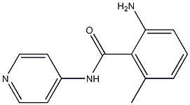 2-amino-6-methyl-N-pyridin-4-ylbenzamide Struktur