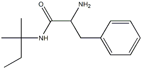 2-amino-N-(1,1-dimethylpropyl)-3-phenylpropanamide Struktur