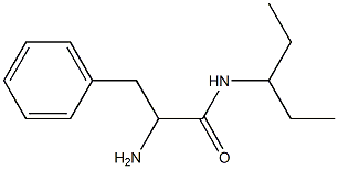 2-amino-N-(1-ethylpropyl)-3-phenylpropanamide Struktur