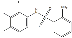 2-amino-N-(2,3,4-trifluorophenyl)benzene-1-sulfonamide Struktur