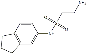 2-amino-N-(2,3-dihydro-1H-inden-5-yl)ethane-1-sulfonamide Struktur