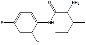 2-amino-N-(2,4-difluorophenyl)-3-methylpentanamide Struktur