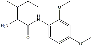 2-amino-N-(2,4-dimethoxyphenyl)-3-methylpentanamide Struktur