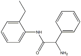 2-amino-N-(2-ethylphenyl)-2-phenylacetamide Struktur