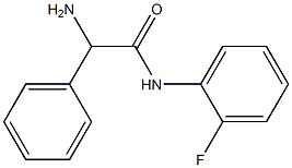 2-amino-N-(2-fluorophenyl)-2-phenylacetamide Struktur