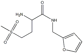 2-amino-N-(2-furylmethyl)-4-(methylsulfonyl)butanamide Struktur