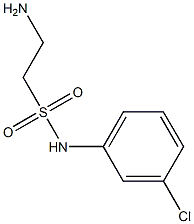 2-amino-N-(3-chlorophenyl)ethanesulfonamide Struktur