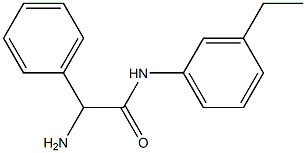 2-amino-N-(3-ethylphenyl)-2-phenylacetamide Struktur