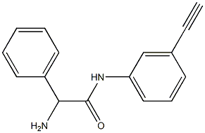 2-amino-N-(3-ethynylphenyl)-2-phenylacetamide Struktur