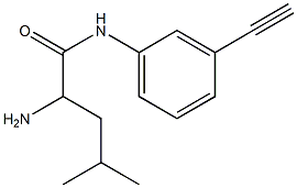 2-amino-N-(3-ethynylphenyl)-4-methylpentanamide Struktur