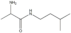 2-amino-N-(3-methylbutyl)propanamide Struktur