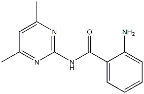 2-amino-N-(4,6-dimethylpyrimidin-2-yl)benzamide Struktur