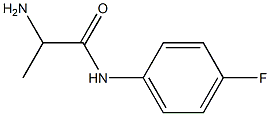 2-amino-N-(4-fluorophenyl)propanamide Struktur