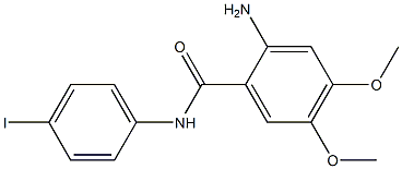 2-amino-N-(4-iodophenyl)-4,5-dimethoxybenzamide Struktur