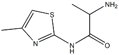 2-amino-N-(4-methyl-1,3-thiazol-2-yl)propanamide Struktur