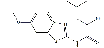 2-amino-N-(6-ethoxy-1,3-benzothiazol-2-yl)-4-methylpentanamide Struktur