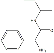 2-amino-N-(sec-butyl)-2-phenylacetamide Struktur