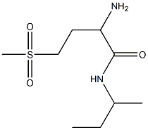 2-amino-N-(sec-butyl)-4-(methylsulfonyl)butanamide Struktur