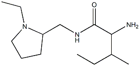 2-amino-N-[(1-ethylpyrrolidin-2-yl)methyl]-3-methylpentanamide Struktur