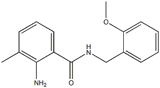 2-amino-N-[(2-methoxyphenyl)methyl]-3-methylbenzamide Struktur