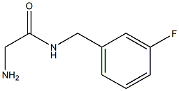 2-amino-N-[(3-fluorophenyl)methyl]acetamide Struktur