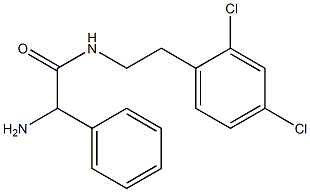 2-amino-N-[2-(2,4-dichlorophenyl)ethyl]-2-phenylacetamide Struktur