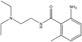 2-amino-N-[2-(diethylamino)ethyl]-6-methylbenzamide Struktur