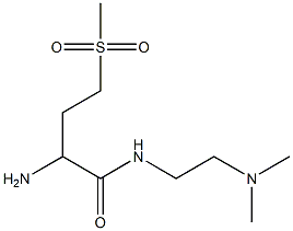 2-amino-N-[2-(dimethylamino)ethyl]-4-(methylsulfonyl)butanamide Struktur